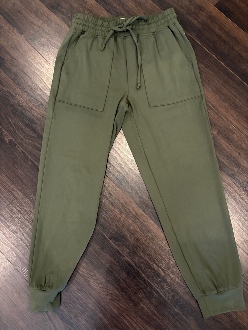 Women’s Loft Olive Green Drawstring Jogger Pants